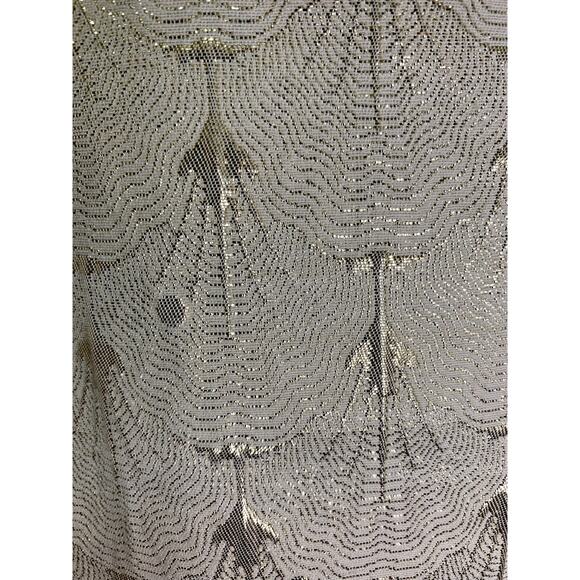 H&M Women’s Shiny Gold & Cream Mini Pencil Skirt Size US 12 Party New Year's - Picture 12 of 12